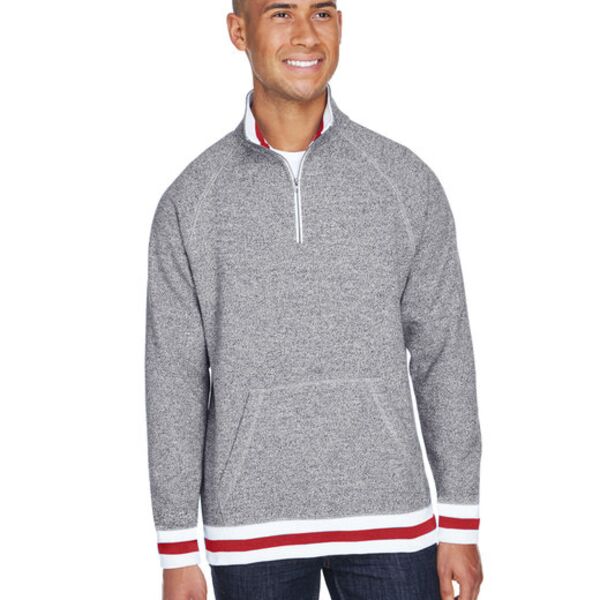 Adult Peppered Fleece Quarter-Zip Thumbnail